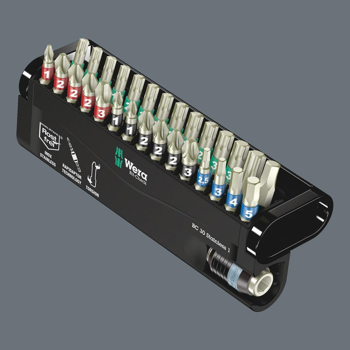 Wera Bit-Sortiment, Bit-Check 30 Stainless 1, 30-teilig, 05071109001