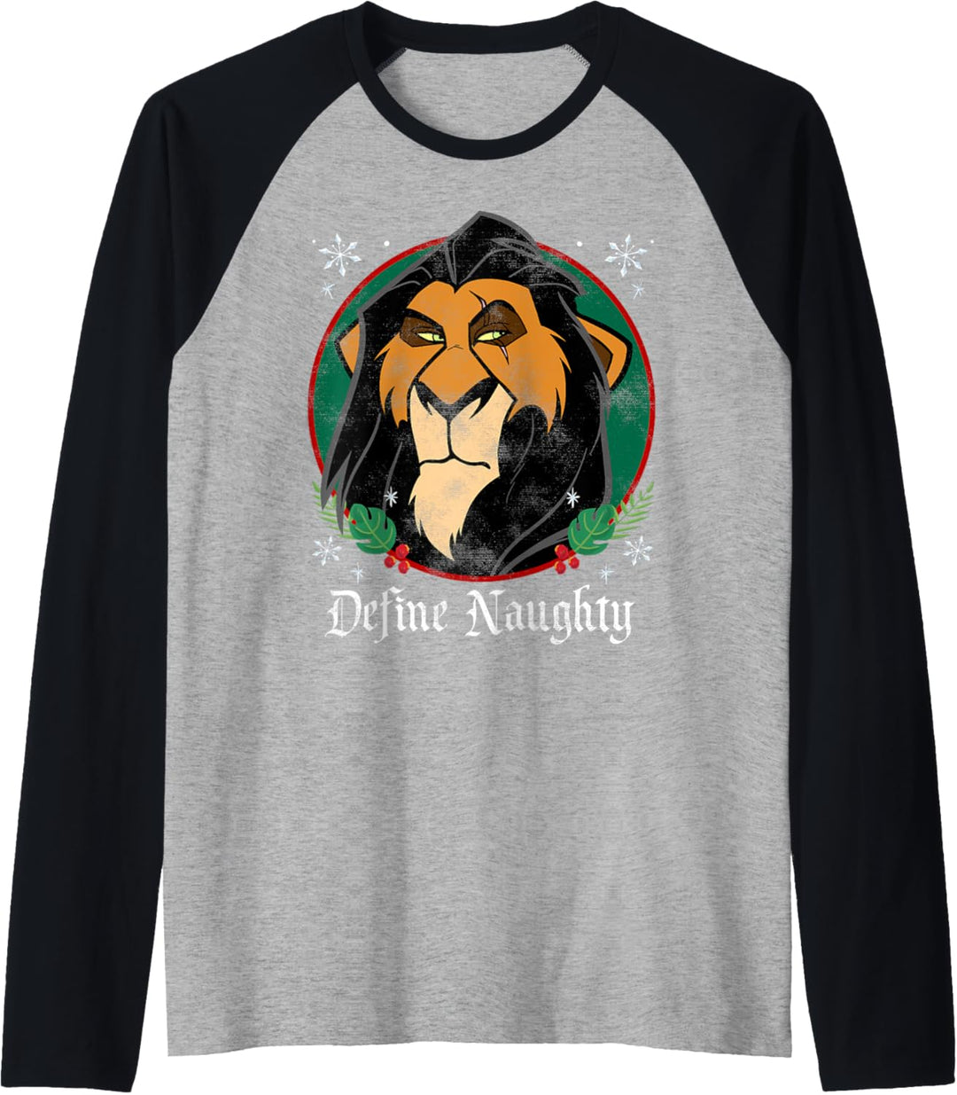 Disney Lion King Scar Define Naughty Raglan