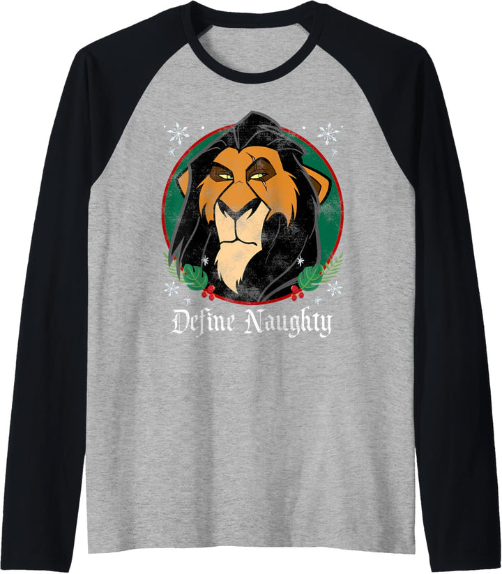 Disney Lion King Scar Define Naughty Raglan