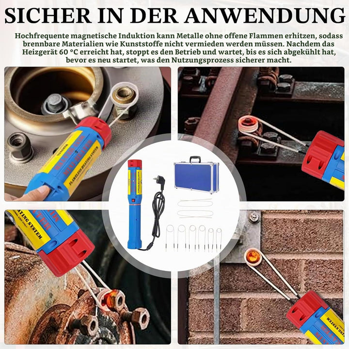 Induktionsheizgerät, 1000W Induktions Heizset Flammenloses Magnetisches Induktionsheizgerät-Set mit