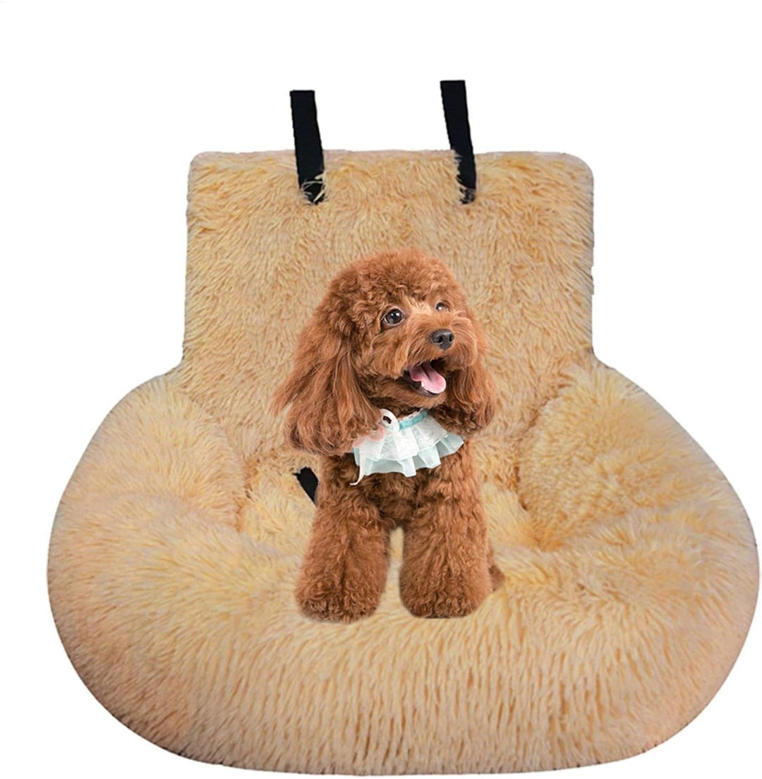 Hunde Autositz, Hundebett Auto, Hunde Autositz Fluff-y Inkl. Sicherheitsgurt, Haustier-Autositz, Aut