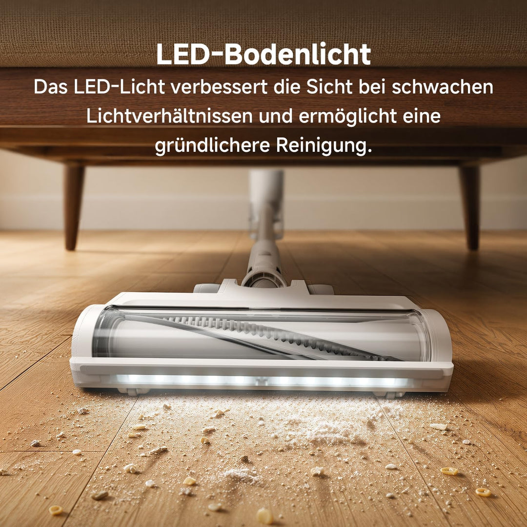 Xiaomi Vacuum Cleaner G20 – Leistungsstarker 150AW Akku-Staubsauger mit LED-Suchscheinwerfer, 12-Zyk