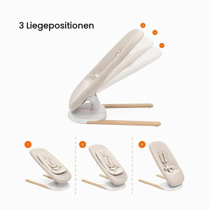 Stokke Yoga Babywippe &amp; Schaukel, Light Sand - 2 Bewegungsrichtungen zur Beruhigung &amp; Stimulation vo