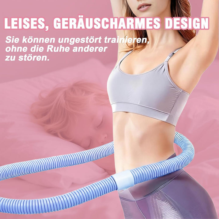 Hula Hoop Reifen Erwachsene, Weicher Hoola Hoop zum Abnehmen mit Federkern &amp; Sicherheitsseil, Komfor