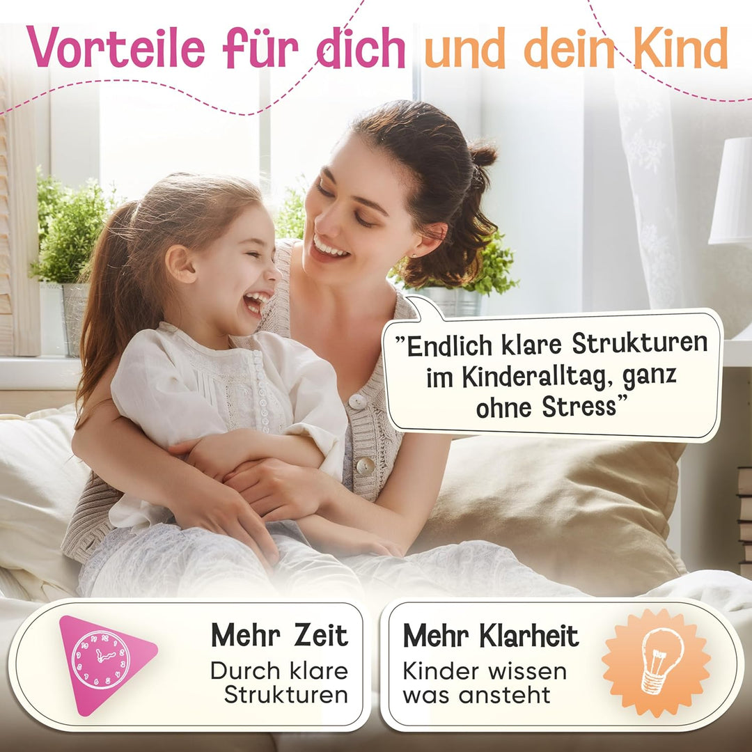 LIKARTO Wochenplaner Kinder – [DAS ORIGINAL] – Montessori Aufgabenplaner & Magnettafel – individuell