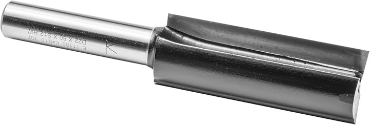 ENT 11180 Nutfräser HW, Schaft (S) 12 mm, Durchmesser (D) 22 mm, NL 60 mm, SL 50 mm, GL 110 mm, mit