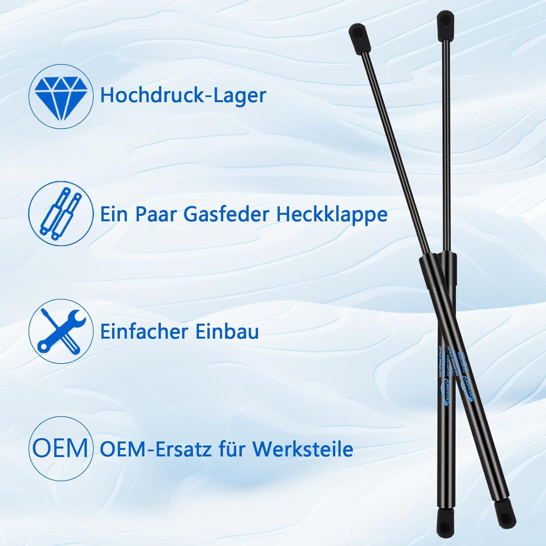 2x Kofferraum Dämpfer für BMW Mini One und Cooper R56 2006-2014 Gasfeder Heckklappe Schwarz Heckklap