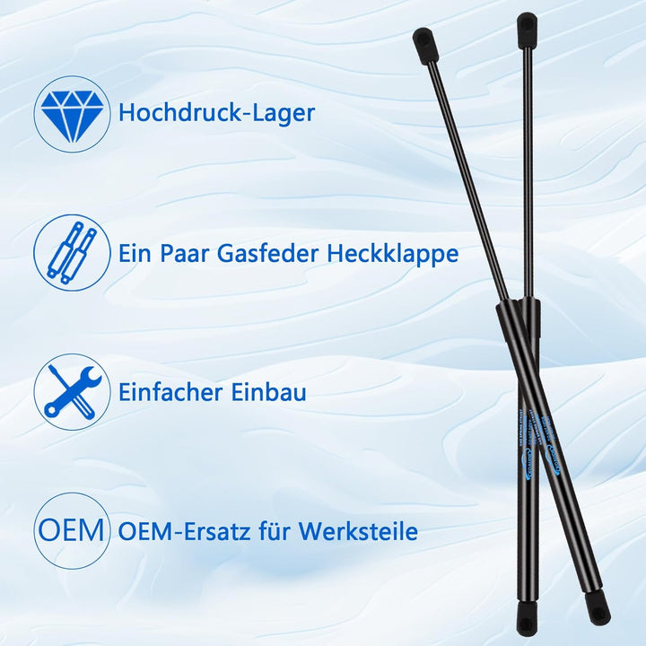 2x Kofferraum Dämpfer für BMW Mini One und Cooper R56 2006-2014 Gasfeder Heckklappe Schwarz Heckklap