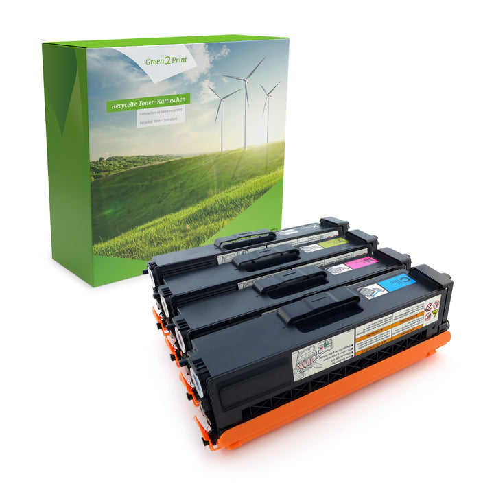Green2Print Toner Toner-Set, 4 Kartuschen 4X 6000 Seiten passend für Brother HL-L9200CDWT, HL-L9300C
