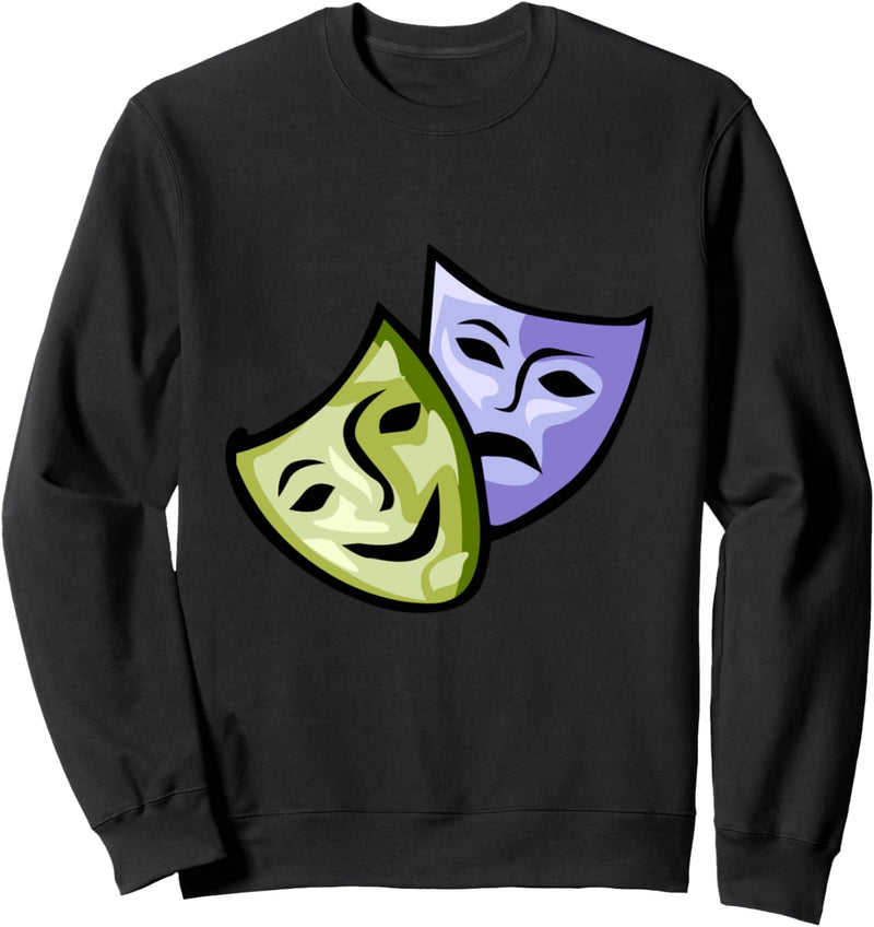 Comedy Trady Theater Masken Sweatshirt