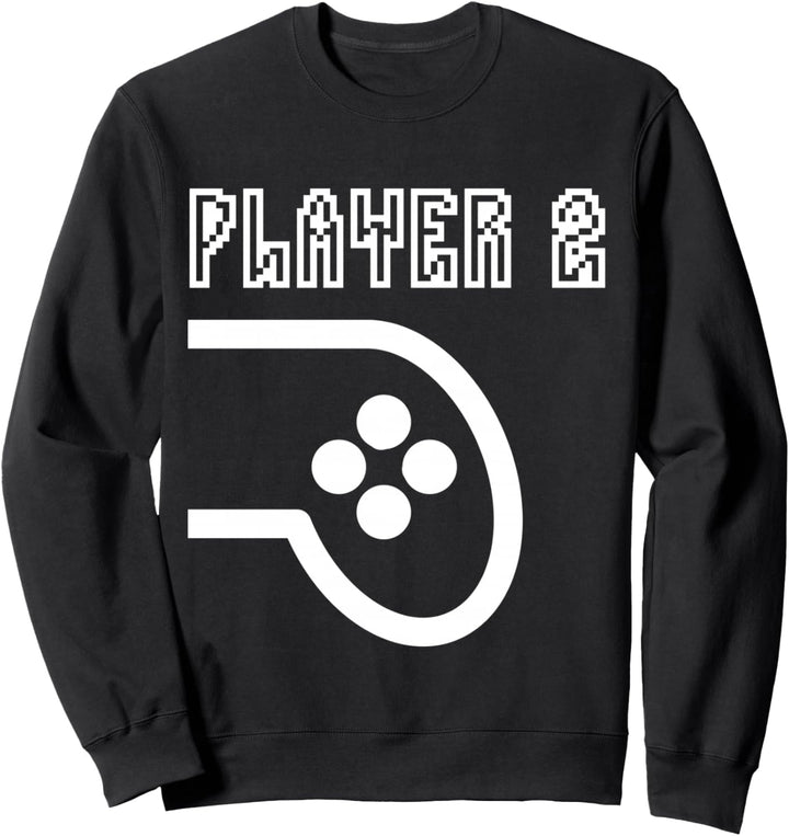 Player 2 Family Matching Gaming Costume For Gamer Couples Sweatshirt