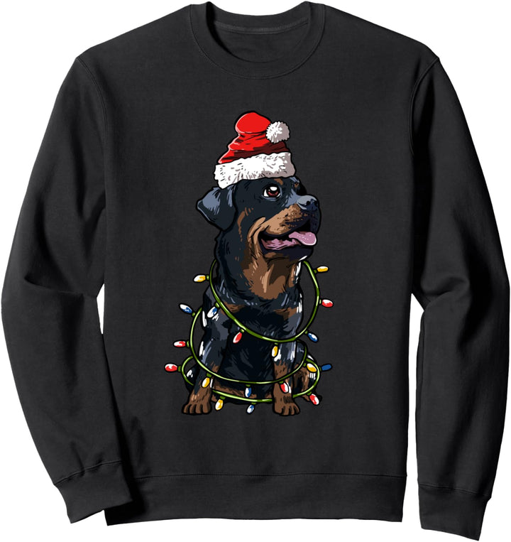 Rottweiler Weihnachten Geschenk X-Mas Hunde Kostüm Sweatshirt
