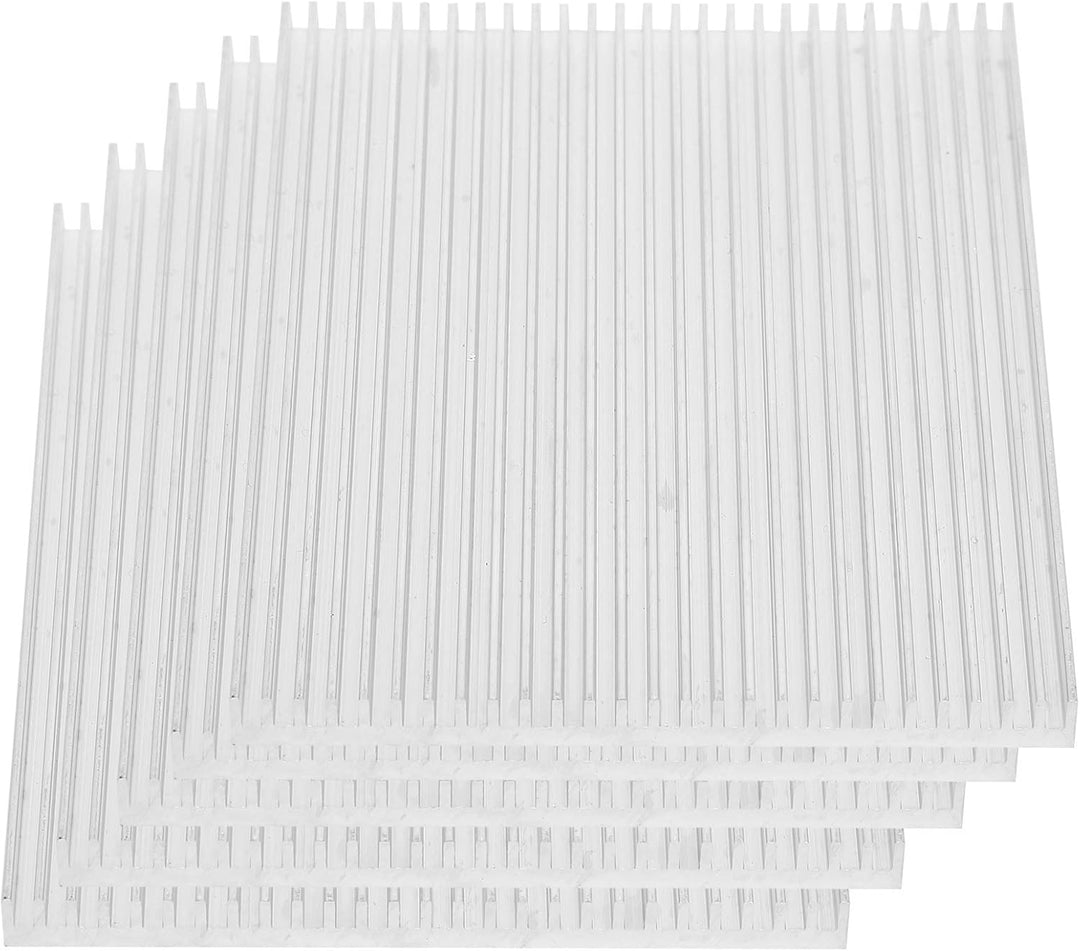 Aluminium-Kühlkörper,5 Stück Heat Sink Diffusion Cooling Fins CPU Ultradünne Heatsink Waerme für Tra