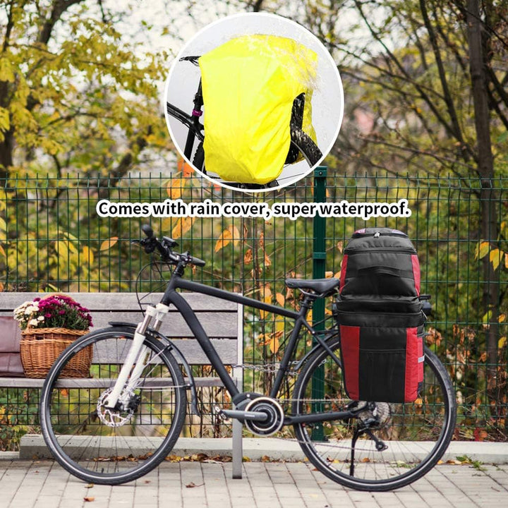 PELLOR Fahrrad Gepäcktaschen, 3 in 1 Multifunction 70L Gepäckträger Tasche Reissfest Gross Fahrradta