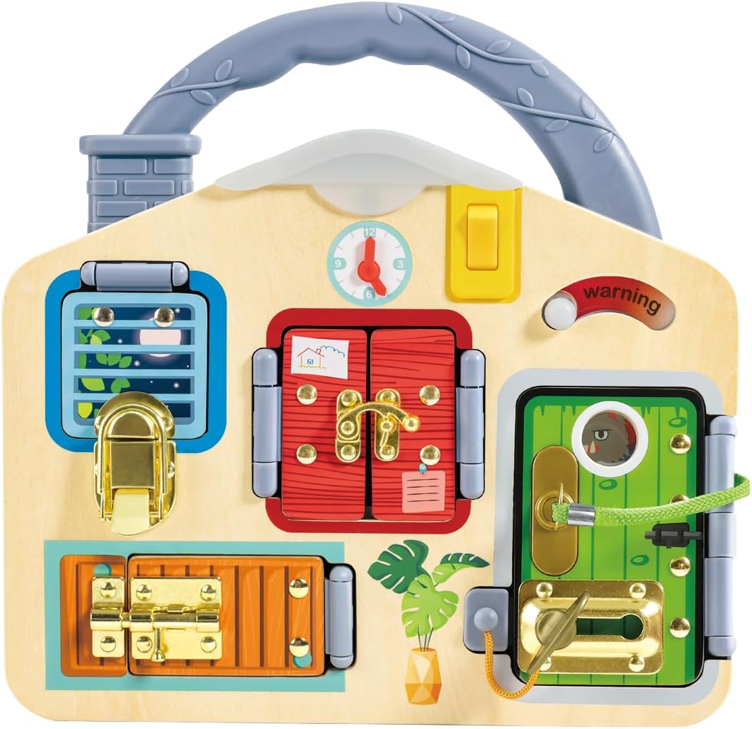 Hape Spiele-Tafel Schloss & Schlüssel, Motorikspiel, Lernspielzeug, ab 3 Jahren