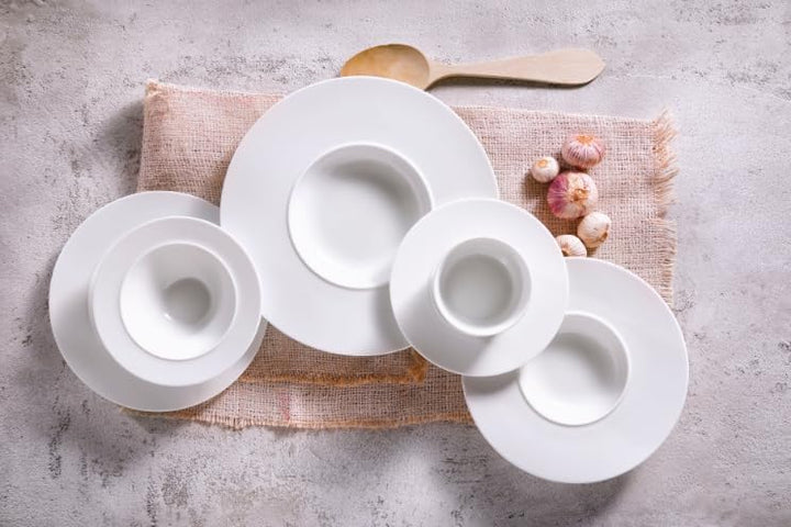 palmer White Delight Teller tief - 2er-Set - Porzellan - Ø 24 cm - weiss glänzend, rund gross modern