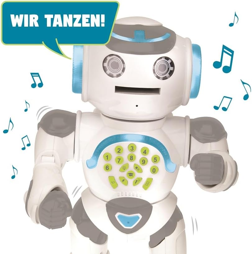 Lexibook Powerman Max, Fernbedienung Gehen Sprechender Spielzeugroboter, STEM Programmierbare, Tänze