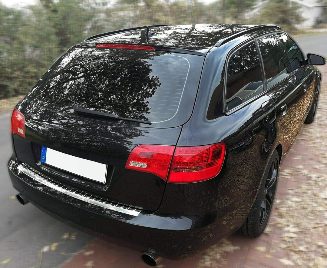 Recambo CT-LKS-0790 LADEKANTENSCHUTZ Edelstahl Chrom für Audi A6 C6 4F Avant 2005-2008 mit ABKANTUNG