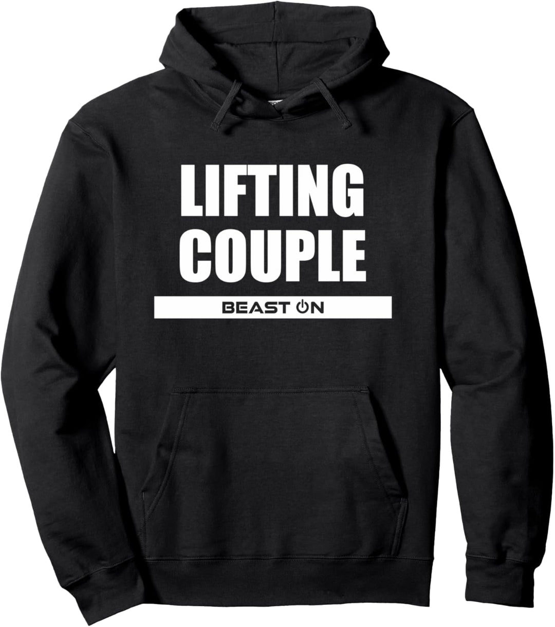 Lifting Couple Bodybuilding Gains Gym Fitness Motivation Pullover Hoodie