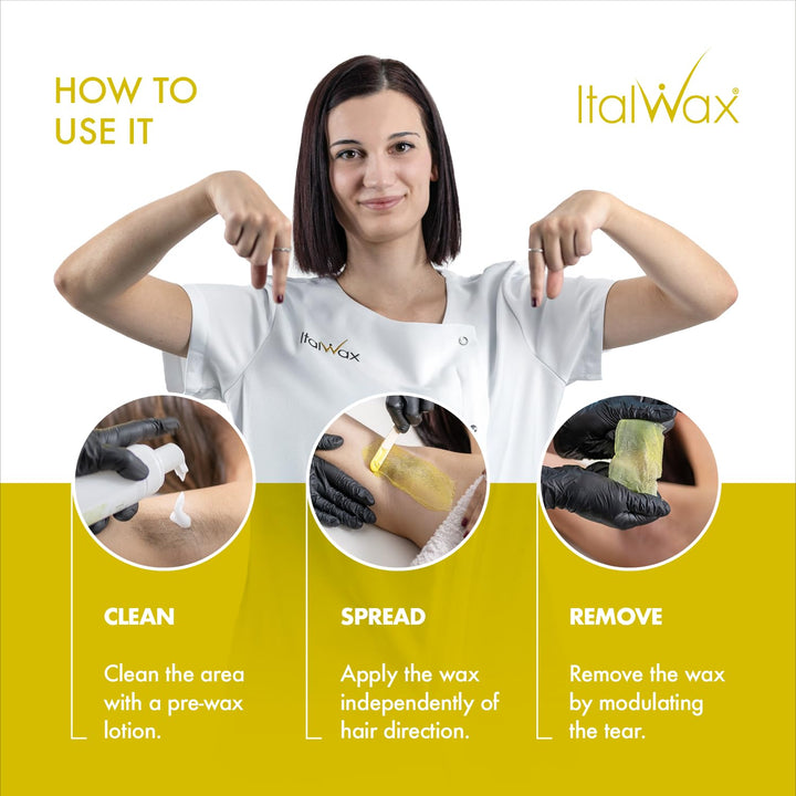 Italwax Top Line Argan - 750g - Waxing Perlen für Haarentfernung - Duft Argan- Synthetische Formulie