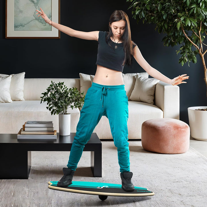 Balance Board Holz, Sportneer Indoorboard Skateboard, Indoor Surfboard Trickboard und Gleichgewichts