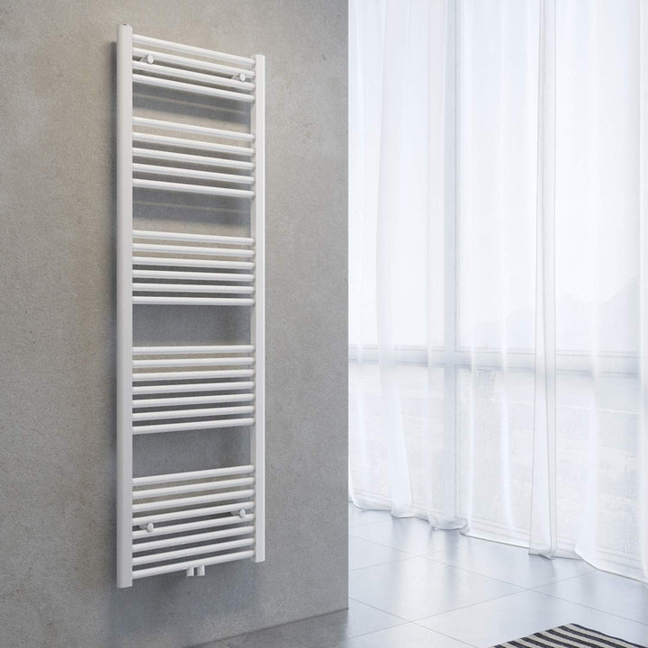 SONNI Badheizkörper Handtuchhalter Mittelanschluss 1600x500mm Weiss Handtuchtrockner Heizkörper Bad