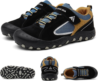 Mishansha Jungen Mädchen Wanderschuhe rutschfest Walkingschuhe Weich Flexibel Stabil Fitnessschuhe F