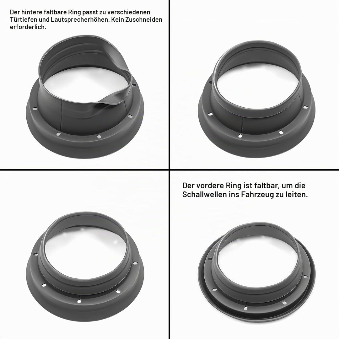 RECOIL SPB65 Faltbare Silikon 16,5 cm Auto Lautsprecher Baffle Kits mit Eierkiste Schaum für Schallq