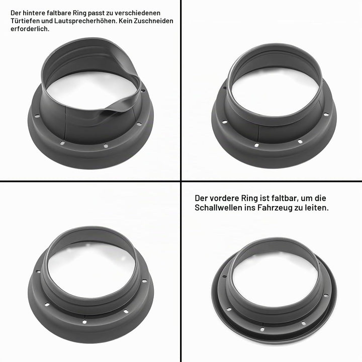 RECOIL SPB65 Faltbare Silikon 16,5 cm Auto Lautsprecher Baffle Kits mit Eierkiste Schaum für Schallq