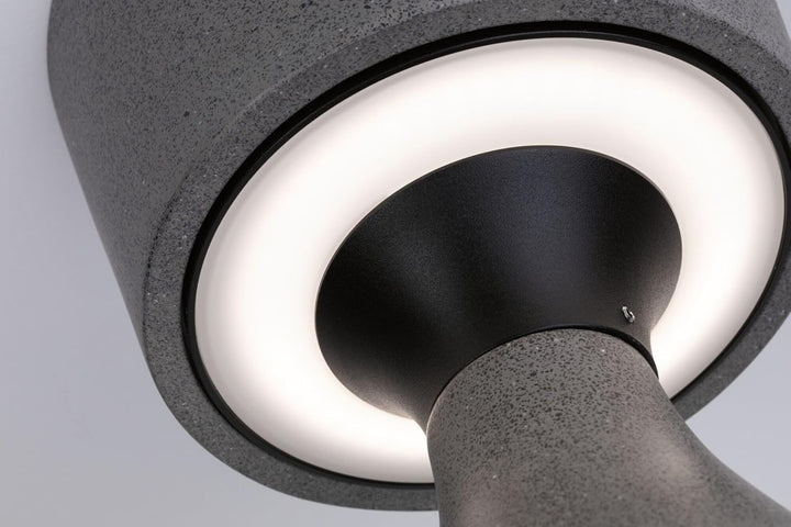 Paulmann 94503 LED Aussenleuchte Lichtobjekt Concrea IP44 incl. 1x5,5 Watt Aussenleuchten schwarzer