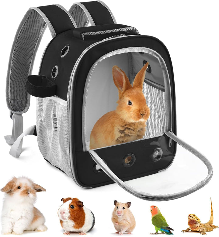 Meerschweinchen Rucksack Transportbox, Tragbare Kaninchen Reisetasche für Kleintiere – Ausgeh-Tasche