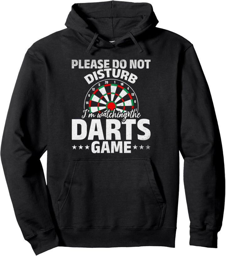 Bitte nicht stören Ich schaue mir das Dartspiel an Pullover Hoodie