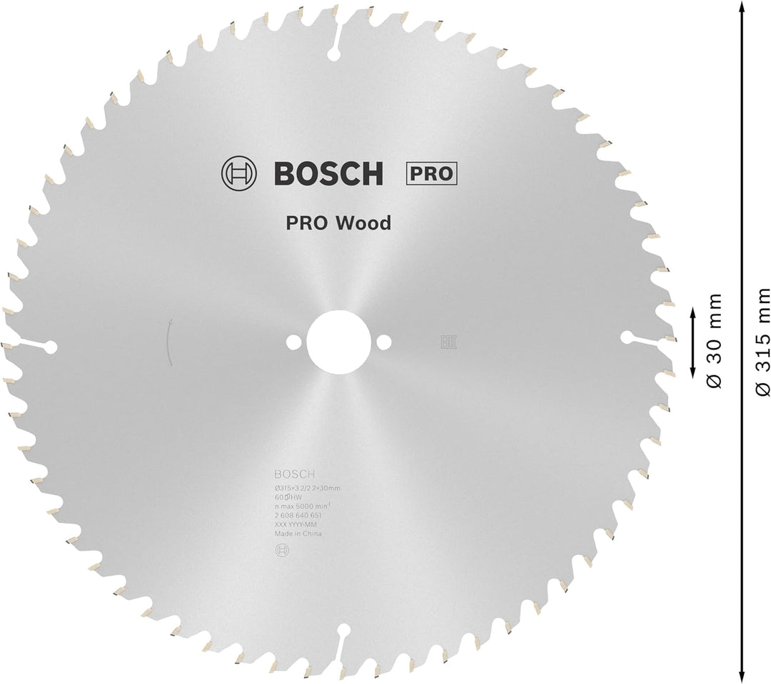 Bosch Accessories Bosch Professional 1x Kreissägeblatt Optiline Wood (Sägeblatt für Holz, Ø 315 x 30