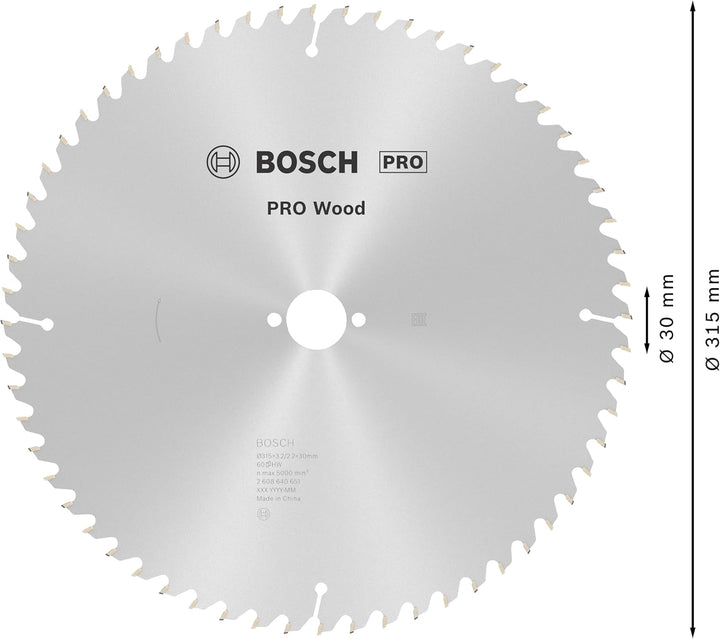 Bosch Accessories Bosch Professional 1x Kreissägeblatt Optiline Wood (Sägeblatt für Holz, Ø 315 x 30