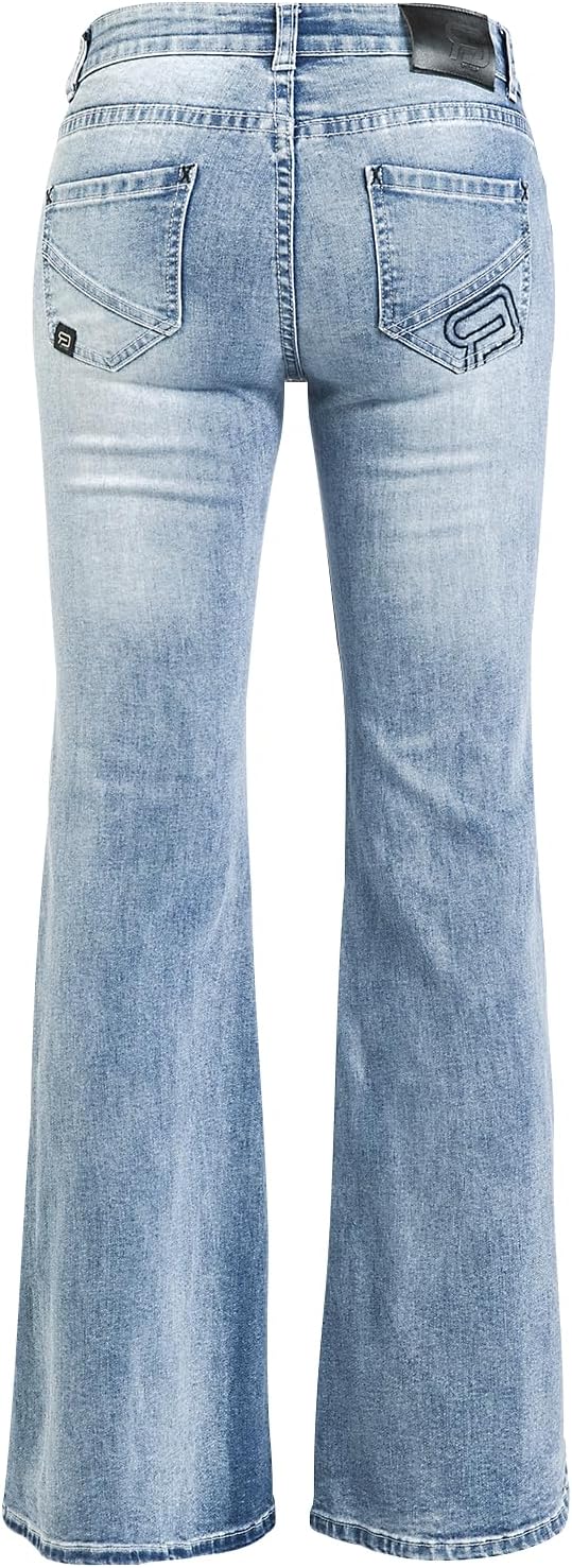 RED by EMP Damen hellblaue Jeans mit Schlag W32L32