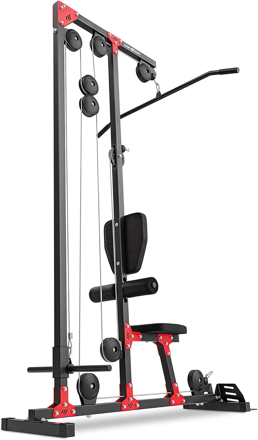 Marbo Sport - Latzug Station, Klimmzugstange Hantelbank - Kraftstation für Zuhause - MH-W106 2.0 - S