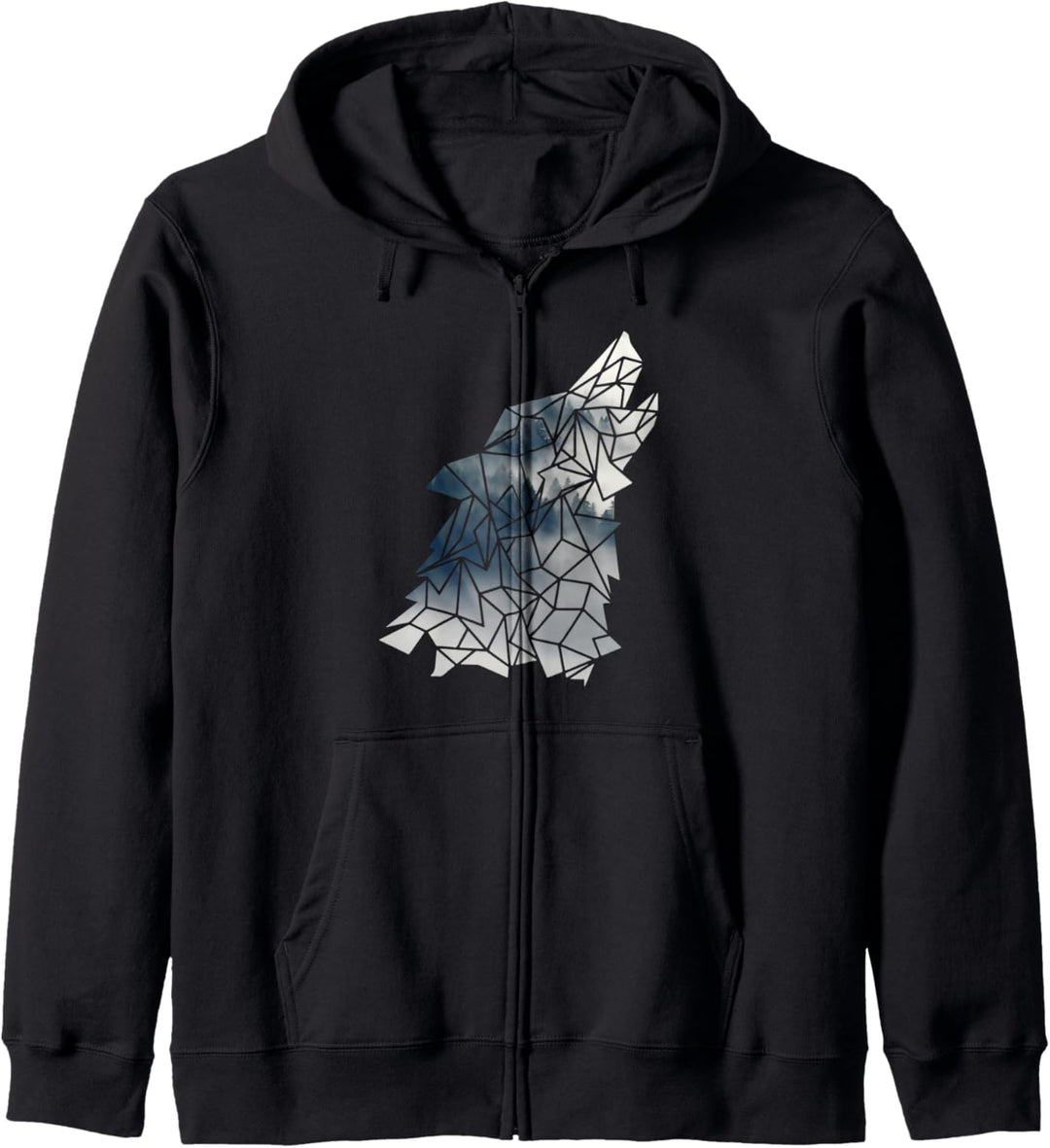 Wolf Herren Silhouette Tiermotiv Umweltschutz Owo Germanen Kapuzenjacke