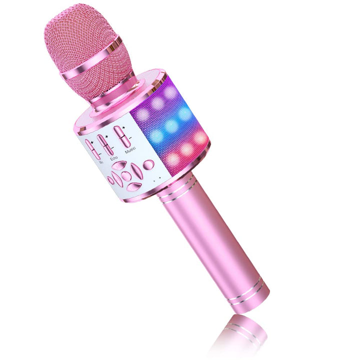BONAOK Magic Sing Karaoke Microphone, Bluetooth Microphone Karaoke Kids, 4 in 1 Sing Microphone, Wir