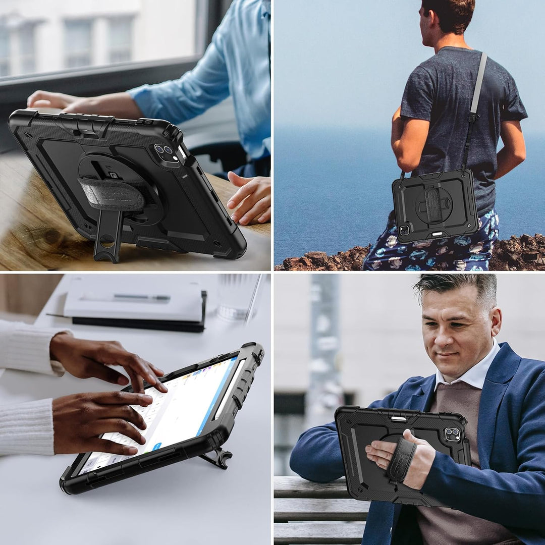 SEYMAC Hülle für iPad Pro 11 Zoll 2022/2021/2020/2018 (4./3./2./1.Generation), Stossfeste iPad Pro 1