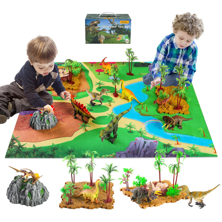 GIUHAT Dinosaurier Spielzeug ab 3 4 Jahre, Kinderspielzeug ab 3-6 Jahre Dinosaurier Figuren Kinder G