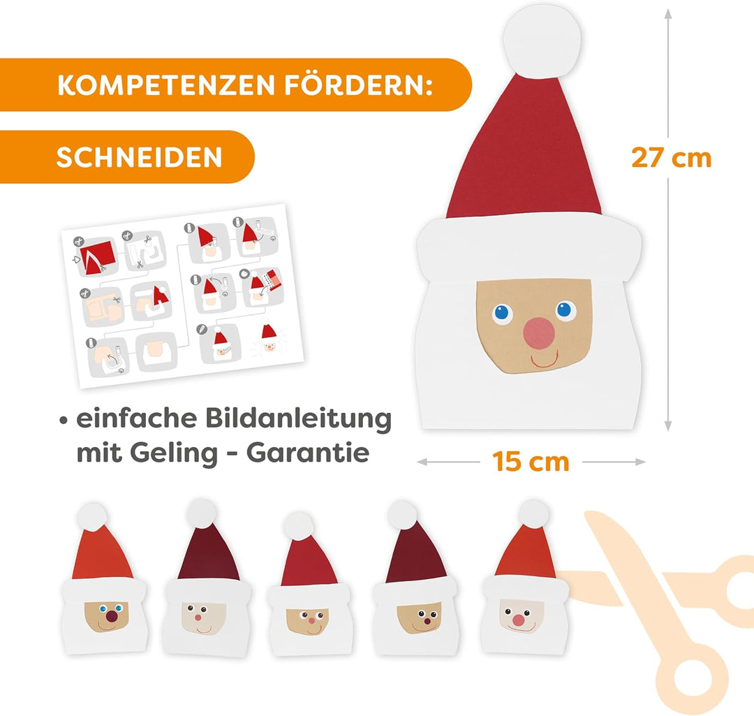 HABA Sachenmacher Bastelset Weihnachten für Kinder ab 3 Jahren – Erstes Basteln im Advent – Bastelbo