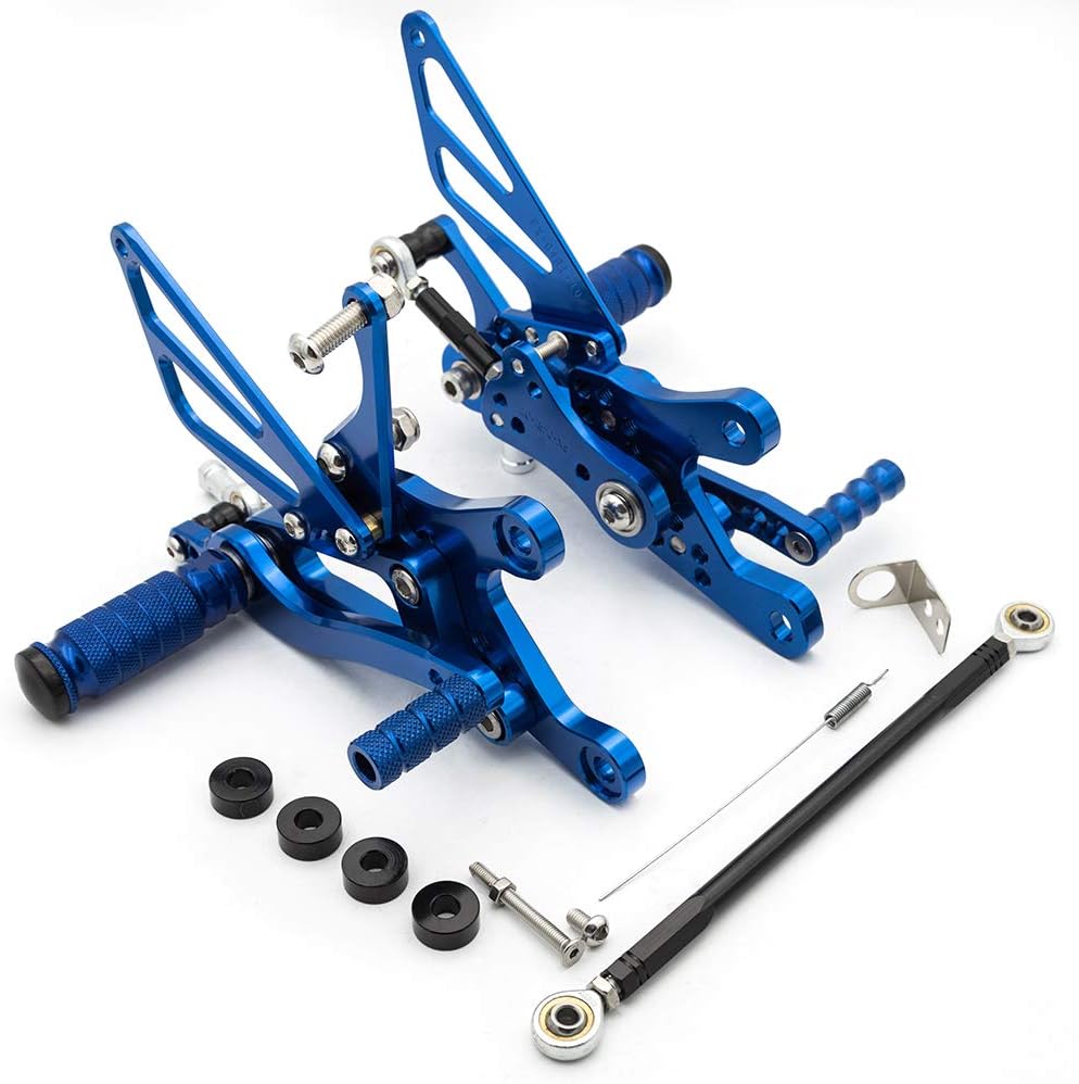 Motorrad Rearsets CNC verstellbare hintere Fussrasten Fussstütze hinten Set für YZF R6 YZF600R 1999-