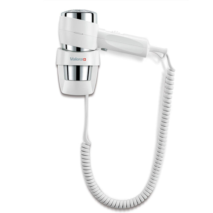 Valera Action Super Plus 1200 Haartrockner mit Wandhalterung, 1200 Watt, Farbe Weiss/Chrom White, Wh
