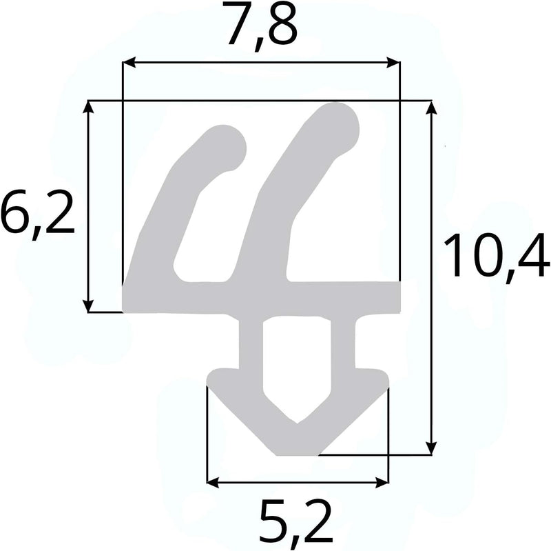 DQ-PP Fensterdichtung | Schwarz | 50 Meter | S-1388 Rehau | PVC Fenster | Gummidichtug Dichtung Dich