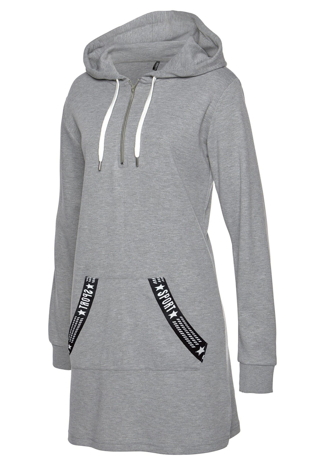 TrendiMax Damen Hoodie Kleid Herbst Langarm Sweatshirts Kapuzenpullover Streetwear Jumper Pullover M