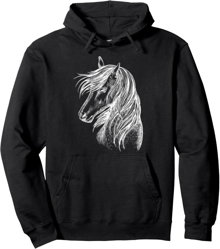 Reiten löst die meisten Probleme Mädchen reiten Pferde Pullover Hoodie