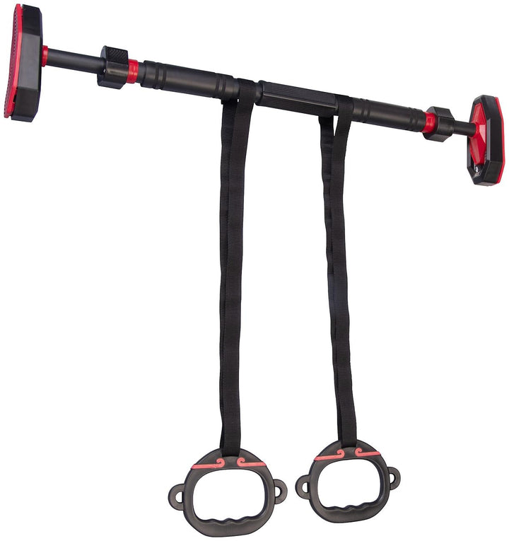 PEARL Sports Klimmzugstange inkl. 2 Griffenfür Türrahmen, Lock-Funktion, bis 300 kg