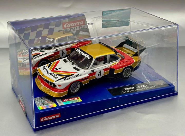 Carrera Digital132 BMW 3.5 CSL No.4 Silverstone 6h 1976 Massstab 1:32