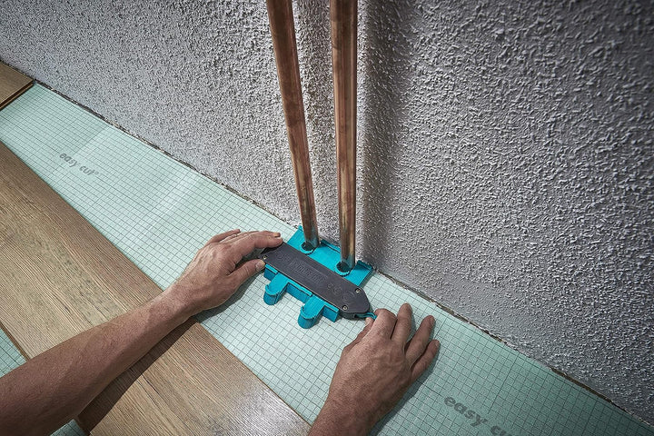 wolfcraft I Geling Set Laminat- und Designboden einpassen I 6976000 I Komplettset aus Universalwinke