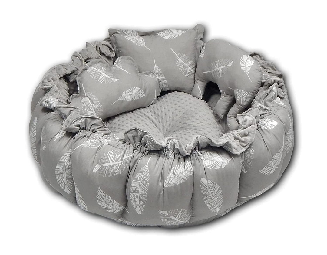 LOOLAY ENGELSNEST Kingsize XXL BABYNEST Nestchen-Ø 90cm Krabbledecke-Ø 155cm 2seitig Babynestchen Ba